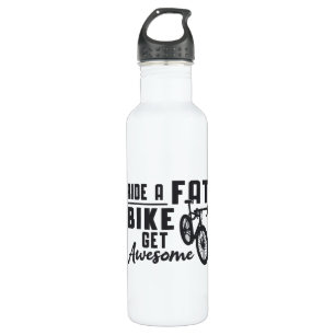 Fat Bike Ride Een Fat Bike Get Geweldige Biker Fun Waterfles