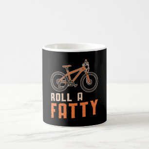 Fat Bike Roll Een Vette Mountainbike Biker Biking Koffiemok