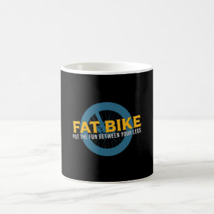Fat Bike Tussen Uw Benen Biker Biking Retro Koffiemok
