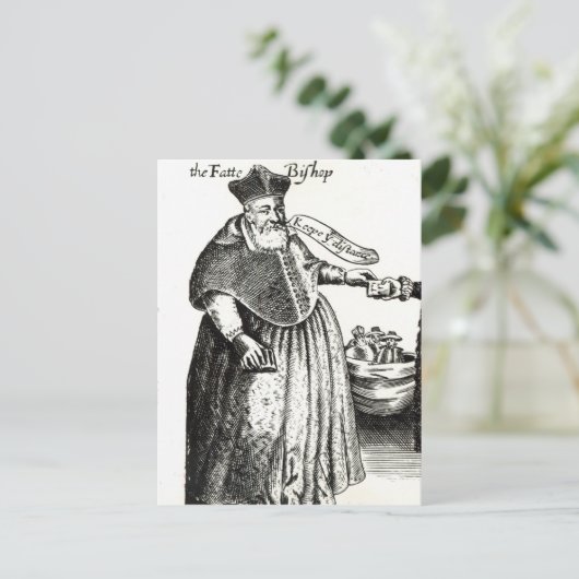 Fat Bishop Briefkaart (Staand voorkant)