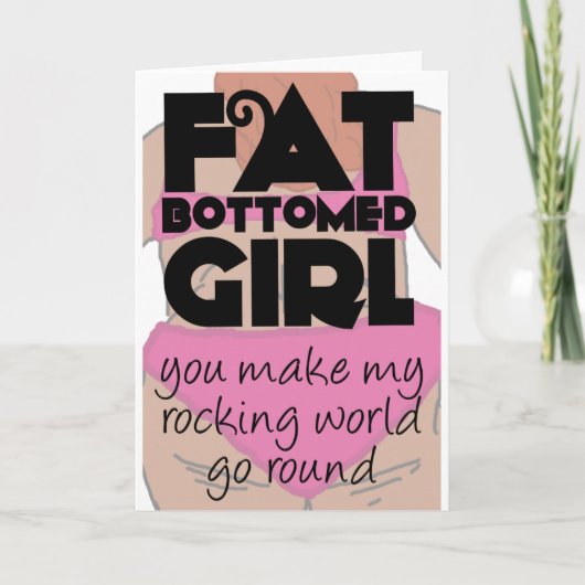Fat Bottomed Girl Kaart (Voorkant)