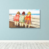  Fat Bottomed Meisjes Canvas Afdruk (Insitu (Houten vloer))