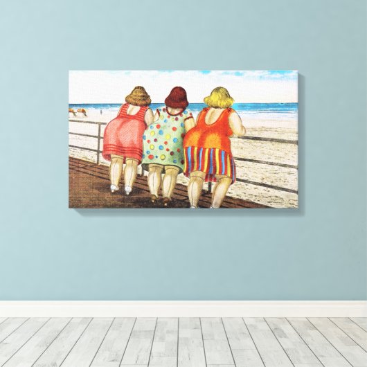  Fat Bottomed Meisjes Canvas Afdruk (Insitu (Houten vloer))