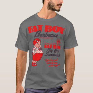 Fat Boy Barbecue Retro BBQ Restaurant San Francisc T-shirt