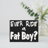 Fat Boy Rider Briefkaart (Staand voorkant)