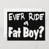 Fat Boy Rider Briefkaart (Voorkant / Achterkant)