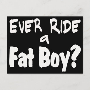 Fat Boy Rider Briefkaart