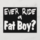 Fat Boy Rider Briefkaart (Voorkant)