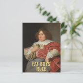 Fat Boys Rule - Grappig 17th C. Fine Art Portret Briefkaart (Staand voorkant)