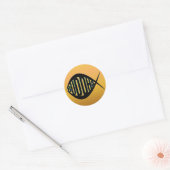 FAT BUDDHA FISH STICKER (Envelop)