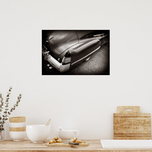 Fat Cadillac Poster Print (Keuken)