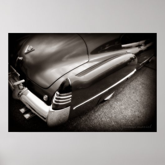 Fat Cadillac Poster Print (Voorkant)