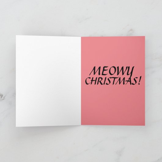 FAT CAT BEST FRIEND BFF CHRISTMAS-KAARTEN KAART (Binnen)