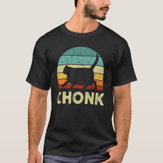 Fat Cat Chonk Meme Parodie Willekeurig T-shirt (Voorkant)