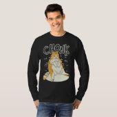 Fat Cat Chonk Scale Chonky Chubby Kitten Sarcasm T-shirt (Voorkant volledig)