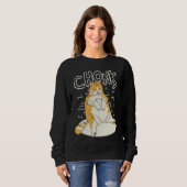 Fat Cat Chonk Scale Chonky Chubby Kitten Sarcasm Trui (Voorkant volledig)