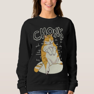 Fat Cat Chonk Scale Chonky Chubby Kitten Sarcasm Trui