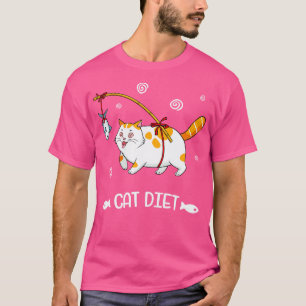 Fat Cat Diet Funny Feline Lover T-shirt
