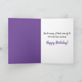 Fat Cat en Little Birdie Funny Birthday Kaart (Binnen)