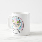 Fat Cat Funny Cat Cheshire Cat Grin Mok (Voorkant links)