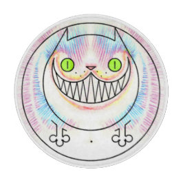Fat Cat Happy Cat Cheshire Cat Grin Chopping Board Snijplank
