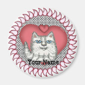 Fat Cat Hartmagneet Magneet (Voorkant)