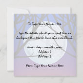 Fat Cat Invitations Gepersonaliseerde Halloween Ka Kaart (Achterkant)