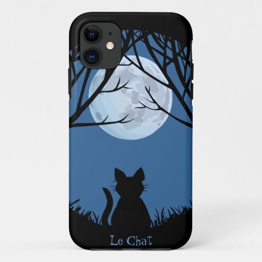 Fat Cat iPhone5 Hoesje Cat Lover Le Chat iPhone Ca (Achterkant)