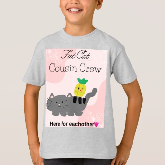 Fat Cat neef bemanning T-shirt (Voorkant)