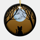 Fat Cat Ornament Personalized Cat Decoration Gift (Voorkant)