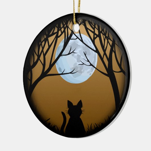 Fat Cat Ornament Personalized Cat Decoration Gift (Links)