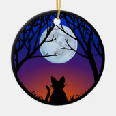 Fat Cat Ornament Personalized Cat Decoration Gift (Voorkant)