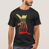 Fat Cat Papa Vaderdag Chubby Chonk Papa T-shirt (Voorkant)