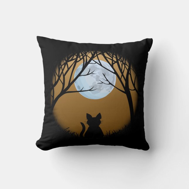 Fat Cat Pillow Fun Cat Lover Cat Decor Kussen (Voorkant)