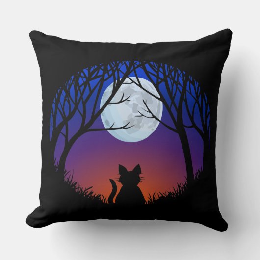 Fat Cat Pillow Fun Cat Lover Gifts and Decor Kussen (Voorkant)