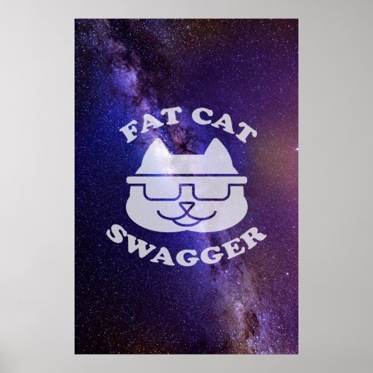 Fat Cat Swagger - Galaxy Edition Poster (Voorkant)