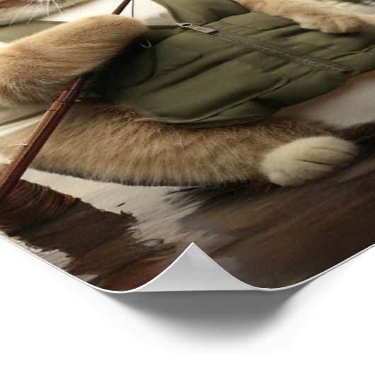 Fat Cat Vist Poster (Hoek)