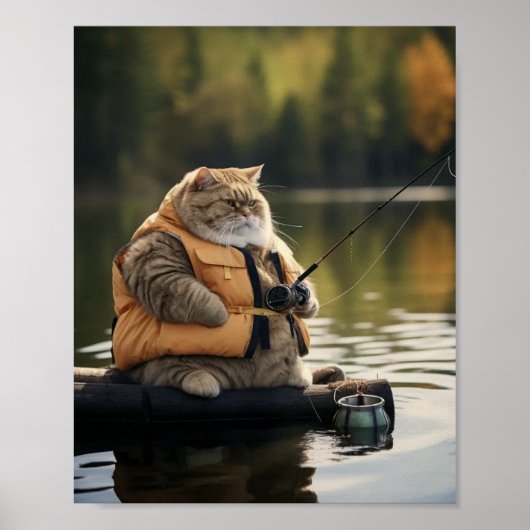 Fat Cat Vist Poster (Voorkant)