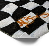 Fat Chef pizzableau kunst aan de muur Poster (Hoek)