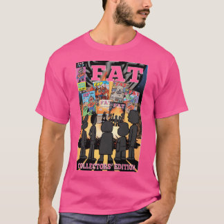 FAT Comics 17 ashcan omslag kunst meisje vintage T-shirt