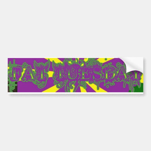 Fat Dinsdag Sticker (Voorkant)