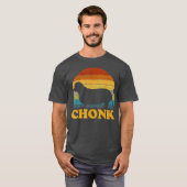 Fat Dog Chonk Meme Funny Retro Meme Dog Mom T-shirt (Voorkant volledig)