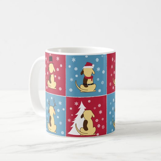 Fat Dog kerstmis mok (Voorkant links)