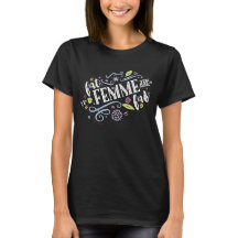 Fat, Femme en Fab - Black Dames Shirt