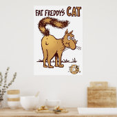 Fat Freddys Cat Fabulous Furry Freak Brothers Shir Poster (Keuken)