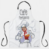 Fat French Chef Cafe Parisienne Gourmet Schort (Voorkant)