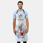 Fat French Chef Cafe Parisienne Gourmet Schort (Gedragen)