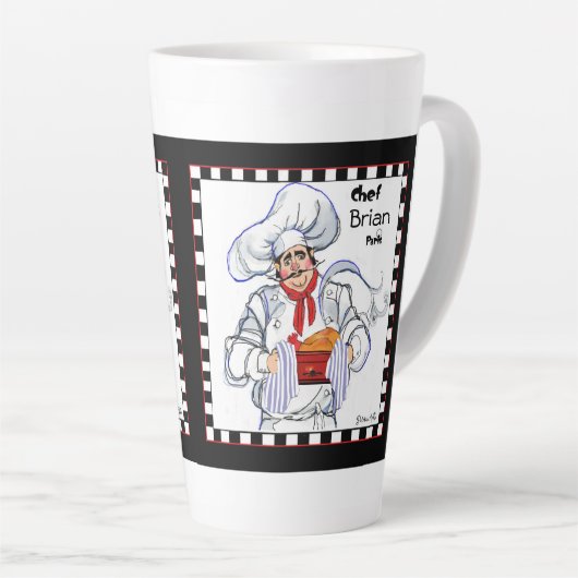 Fat French Chef Latte Mok Art (Rechterhoek)