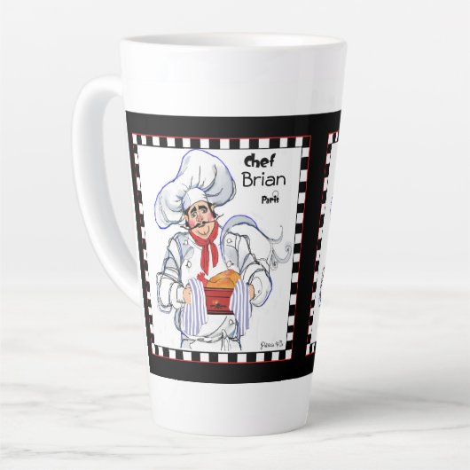 Fat French Chef Latte Mok Art (Linkerhoek)