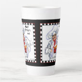 Fat French Chef Latte Mok Art (Voorkant)